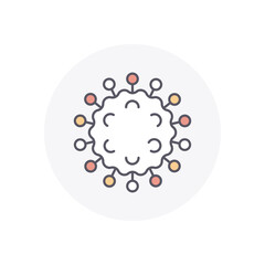 Virus  vector icon stock illustration