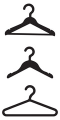 Black Set of Hanger Illustrations