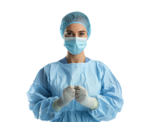 Medical Professional in Protective Gear Ready for Healthcare Challenges