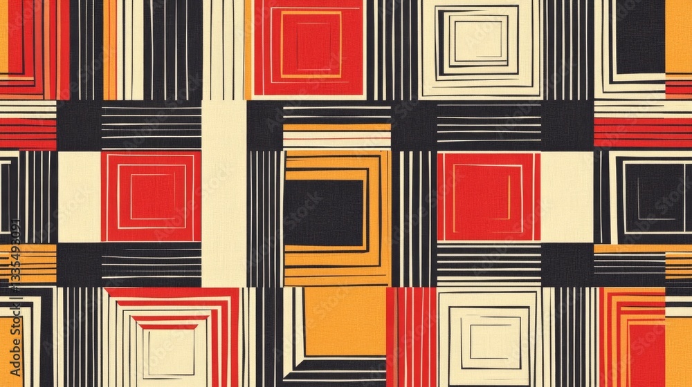 Poster creating bold geometric line patterns digital studio graphic design virtual environment close-up gig
