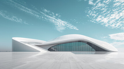 Background of Modern Urban Architecture Square