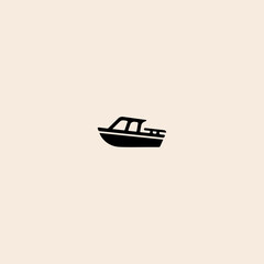 Boat icon flat vector design.