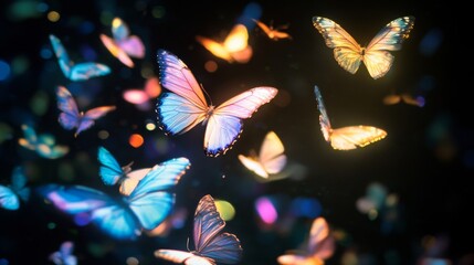 Ballet of butterflies fluttering garden gigapixel copy natural habitat close-up graceful dance