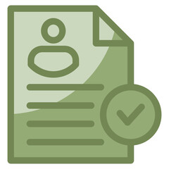 Resume Icon Element For Design