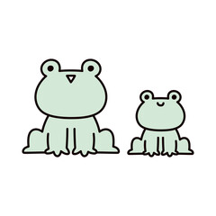 カエルのイラスト