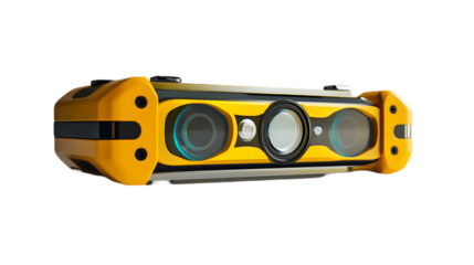 Yellow laser level tool with precision control ideal for construction alignment renovation layout or professional architectural equipment design
