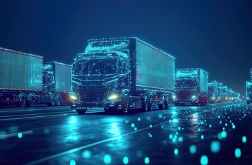 Autonomous Trucks: Revolutionizing Logistics with AI-Powered Efficiency at Night