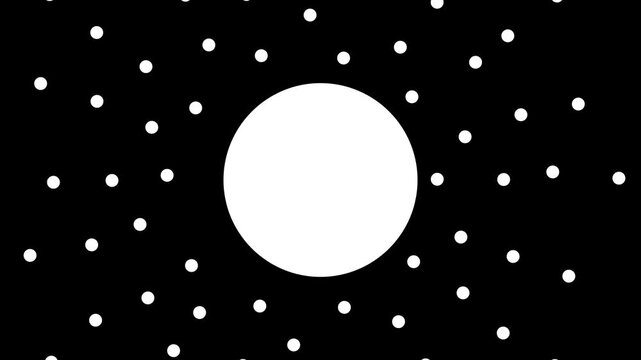 Digital dots circle in center