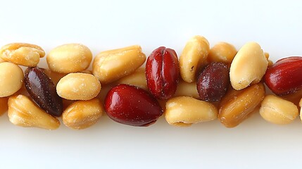 Coated nuts line, various colors and types.