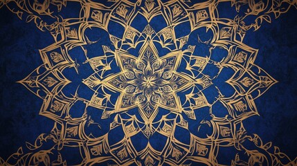 Creating a luxurious islamic geometric pattern art studio digital artwork studio environment close-up view gigapixel concept