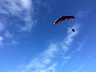 paraglider in the sky