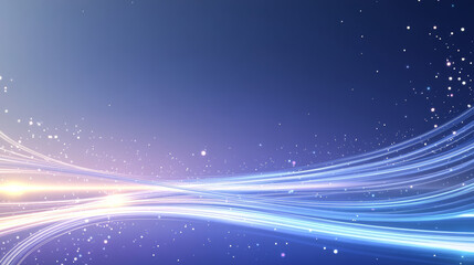 Fototapeta premium Abstract Blue Starry Sky Technology Background