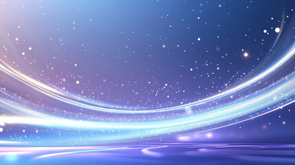 Obraz premium Abstract Blue Starry Sky Technology Background