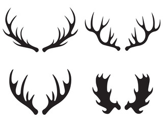 Hand Drawn Deer Antlers