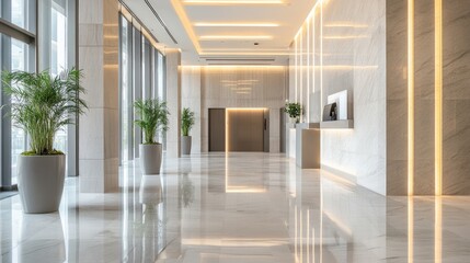 Elegant hotel management office setup with a professional atmosphere.