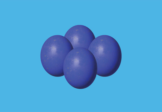 blue easter eggs
