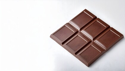 Obraz premium Chocolate bar mockup on white background.