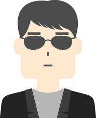 다양한 직업과 연령의 남자 사람 아이콘