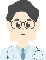 다양한 직업과 연령의 남자 사람 아이콘