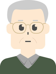 다양한 직업과 연령의 남자 사람 아이콘