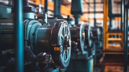 Fototapeta premium A Striking Aerial Perspective of a Hydroelectric Power Station Providing Clean and Sustainable Energy to the Grid