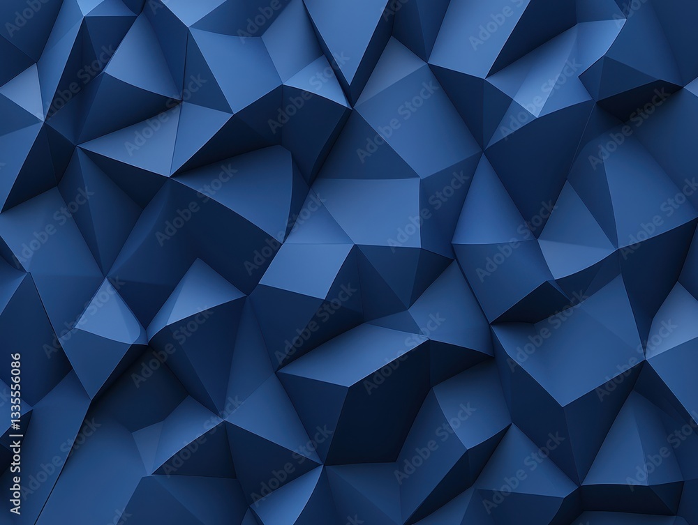 Poster abstract blue geometric background with sharp angles and textured surfaces