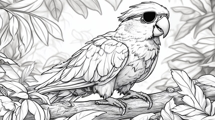 Naklejka premium owl on branch