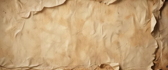 Creamy yellowed paper, creases & tears, aged texture,  scroll,  archaeology,  manuscript