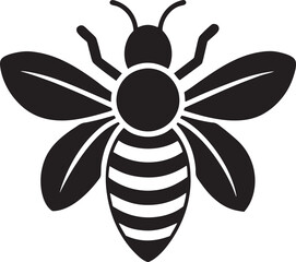 vector illustration of a bee