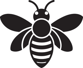 bee on white background