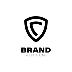 Obraz premium Shield Logo. Shield Logo Design. Shield Logo Brand. Shield Logo Vector Design Isolated on White Background