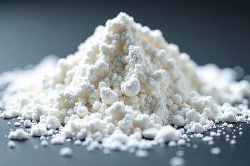 Pile of powdered sugar, close up, delicate texture, baking photography , fine-grained