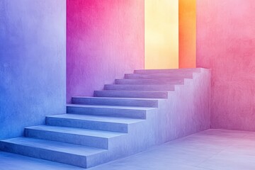 Obraz premium Minimalist Pastel Geometry, Pastel colors