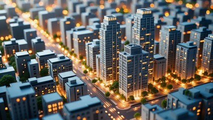 Conceptual visualization of real estate growth symbolizing prosperity and investment potential