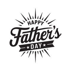 Happy fathers day Typography T shirt design