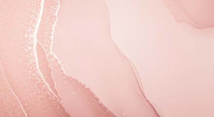 Abstract Pink and Rose Gold Alcohol Ink Texture Background Design