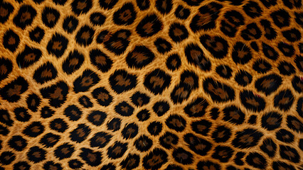 Realistic Leopard Fur Pattern Design
