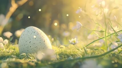 A luxurious Easter background with rich gold accents, elegant floral patterns, and soft pastel tones, evoking a refined and festive spring celebration atmosphere.
