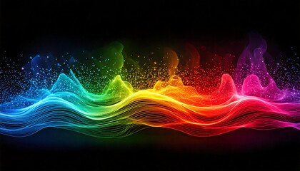 Obraz premium digitag visual colorful background