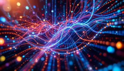 Obraz premium Digital Cascade 3973