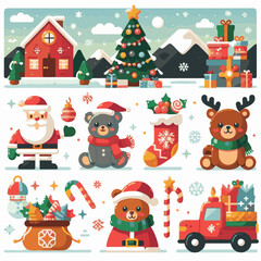 background, christmas, card, illustration, decoration, xmas, design, winter, greeting, white, vector, celebration, holiday, art, banner, happy, merry, tree, abstract, graphic, year, new, invitation, s
