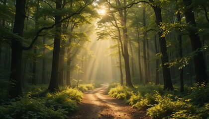 Fototapeta premium Serene Forest Trail