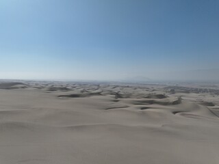 Huacachina oasis sand dunes near Ica, Peru