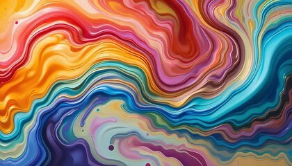 Dynamic Abstract Fluid Art Design