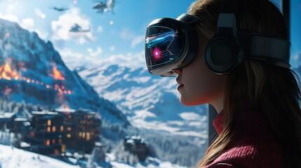 Quantum AI driven hyper realistic virtual travel experience revolutionizing tourism hyper detailed futuristic immersive technology