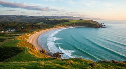 Fototapeta premium panoramic view of the beach