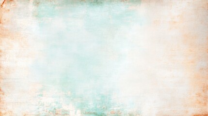 Obraz premium Abstract watercolor background with light teal and beige tones