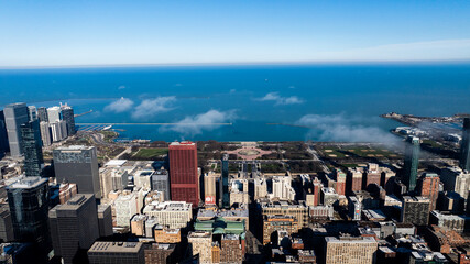 Skyline Perspectives: Aerial Views of Downtown Chicago”