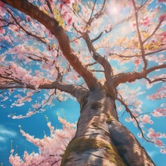 桜の木のイラスト素材