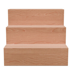 4K Black Minimalist Three-Step Display Podium 3D